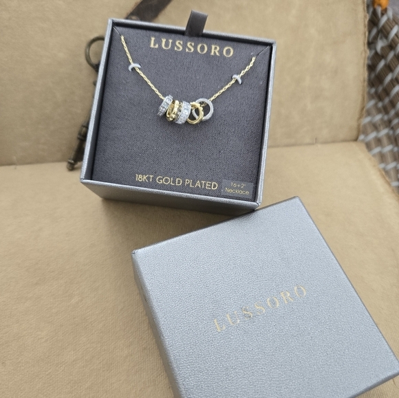 Lussoro 18kt Gold Plated Necklace. Stunning Statement Piece. New. - Picture 3 of 5